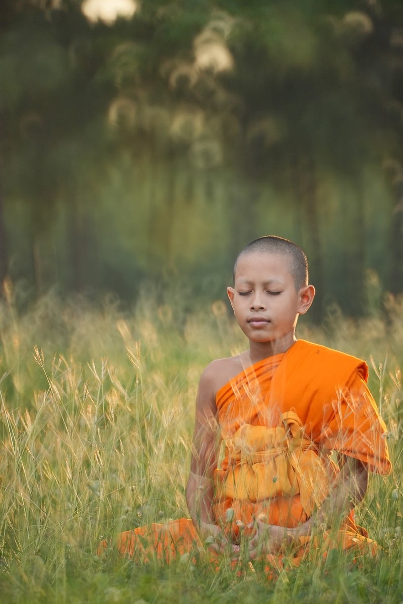 Woman practicing conscious breathing